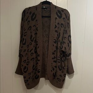 Leopard Print Cardigan Size Medium